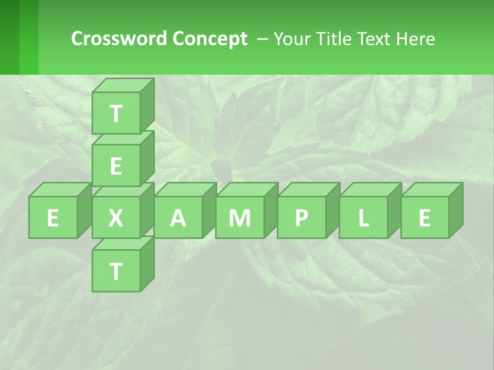 A Green Leaf Powerpoint Presentation Template PowerPoint Template