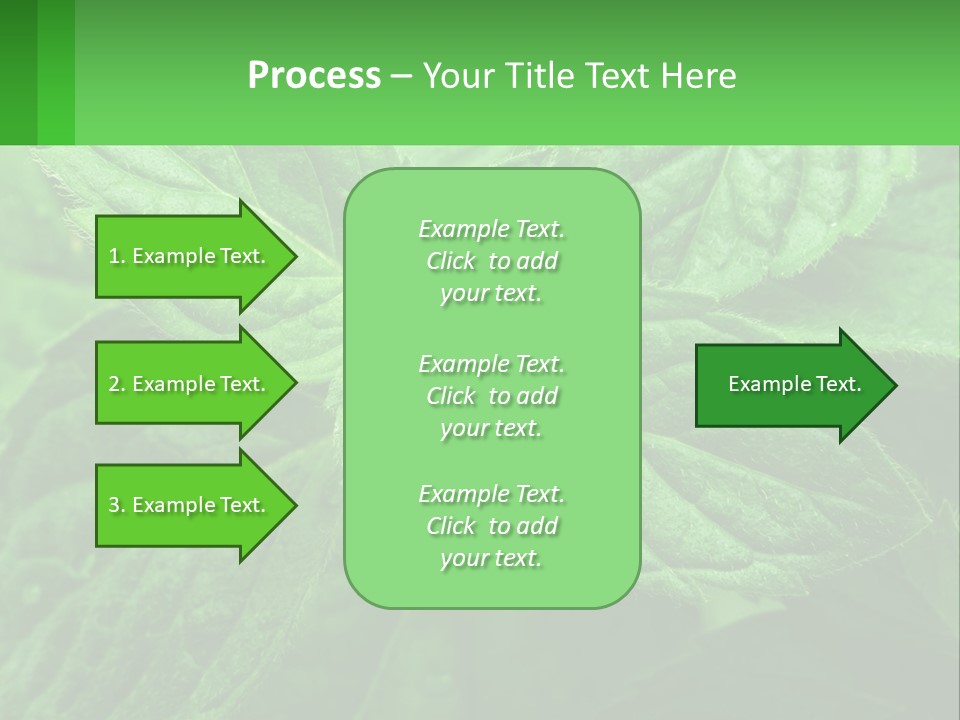 A Green Leaf Powerpoint Presentation Template PowerPoint Template