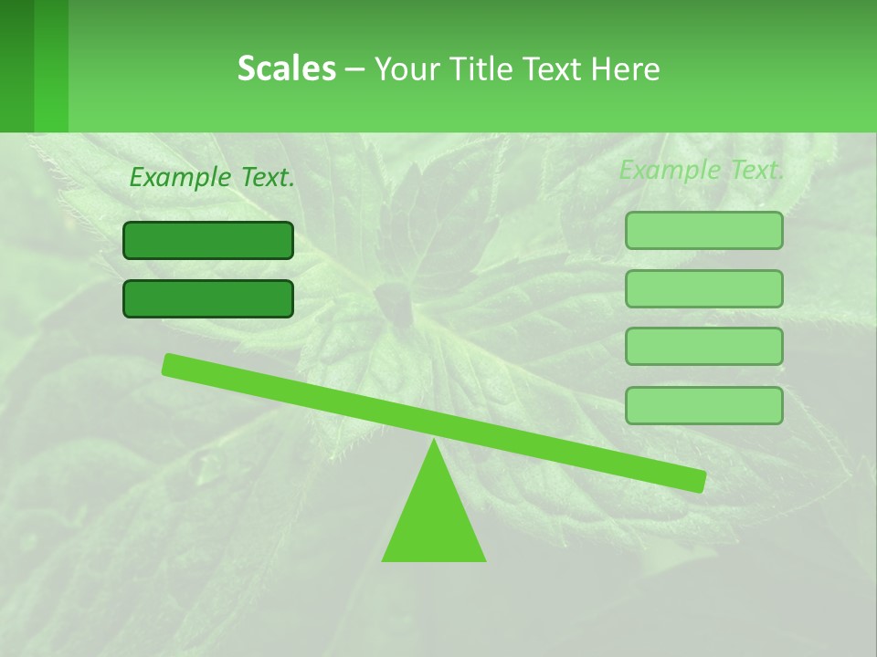 A Green Leaf Powerpoint Presentation Template PowerPoint Template