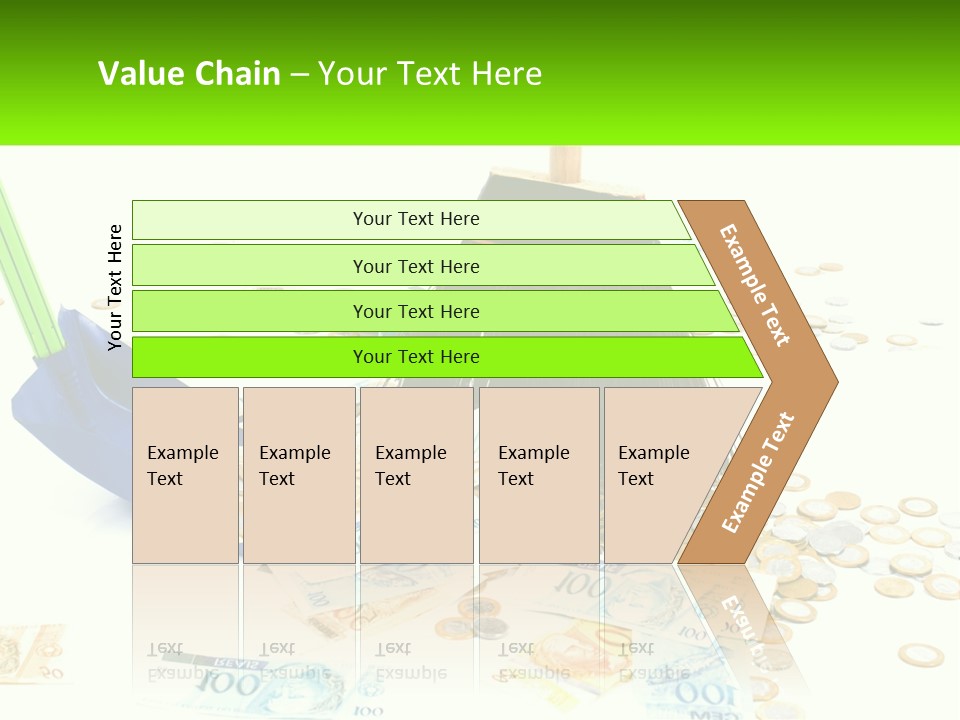 A Broom And Some Money On A Table PowerPoint Template
