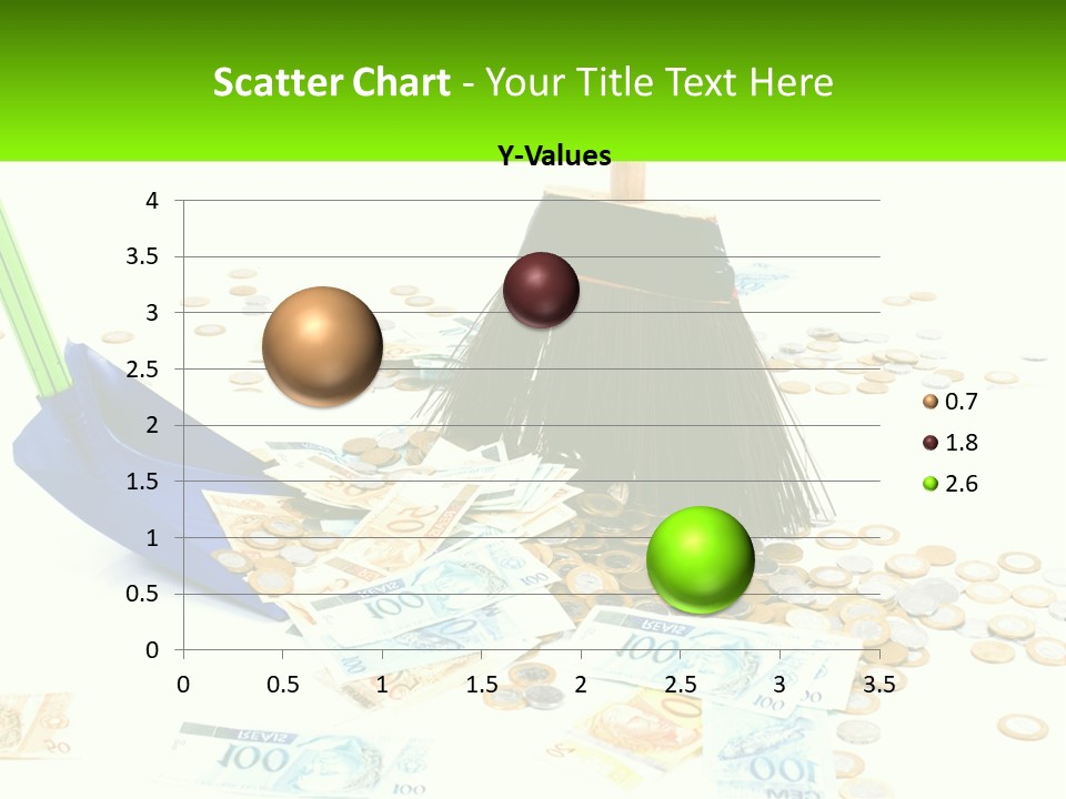A Broom And Some Money On A Table PowerPoint Template