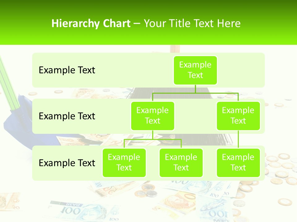 A Broom And Some Money On A Table PowerPoint Template