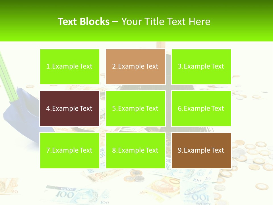 A Broom And Some Money On A Table PowerPoint Template