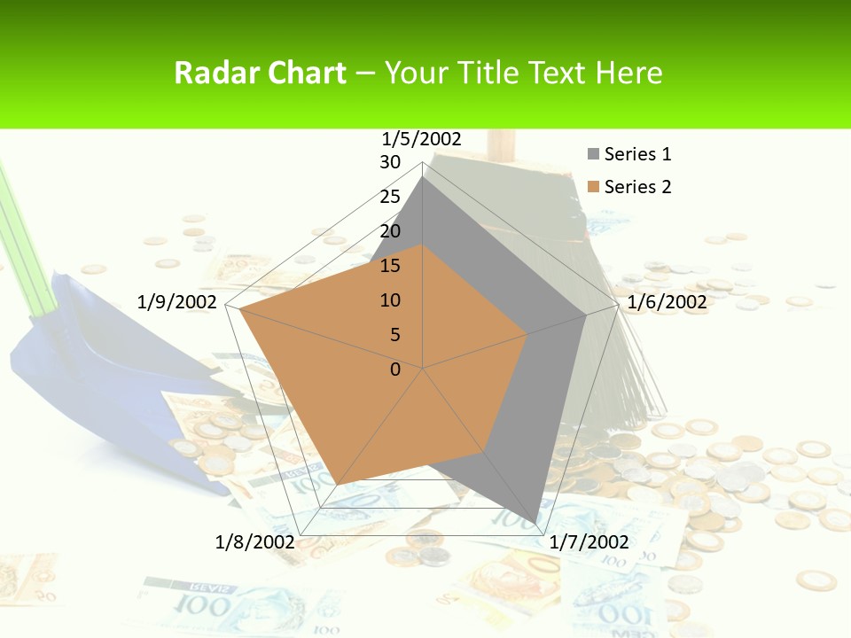 A Broom And Some Money On A Table PowerPoint Template
