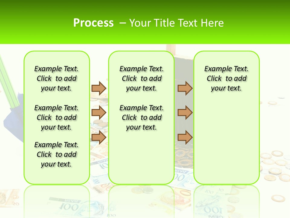 A Broom And Some Money On A Table PowerPoint Template