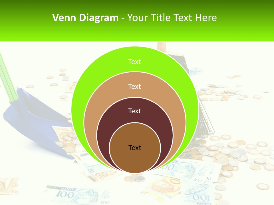 A Broom And Some Money On A Table PowerPoint Template