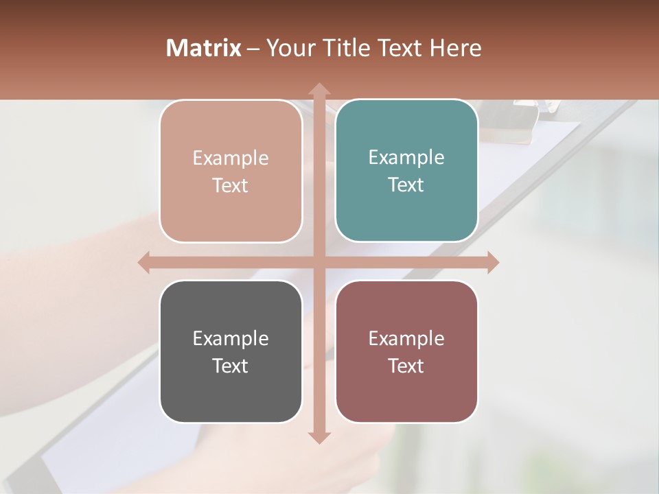 A Person Writing On A Piece Of Paper With A Pen PowerPoint Template