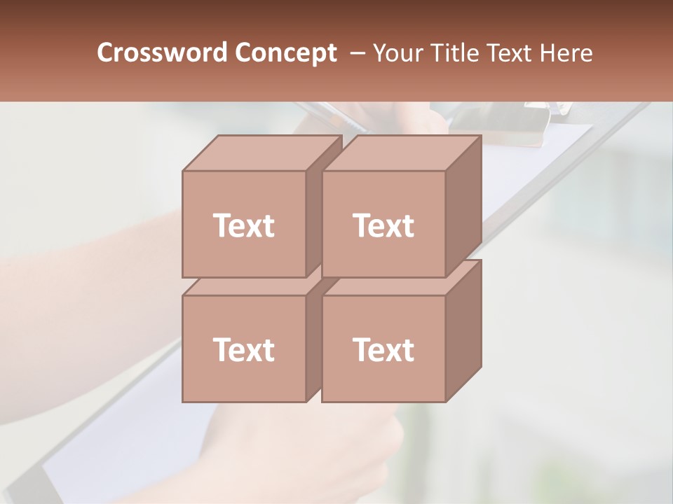 A Person Writing On A Piece Of Paper With A Pen PowerPoint Template