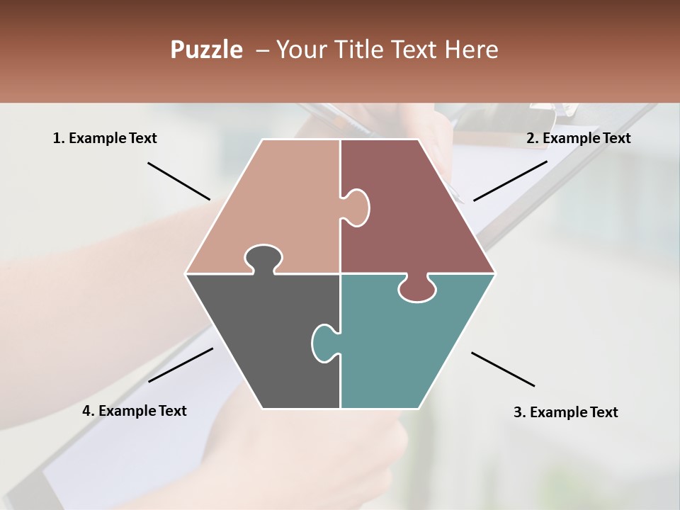 A Person Writing On A Piece Of Paper With A Pen PowerPoint Template