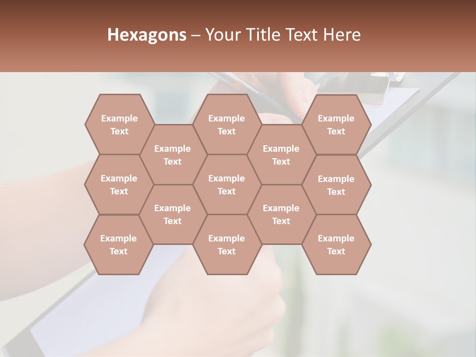 A Person Writing On A Piece Of Paper With A Pen PowerPoint Template