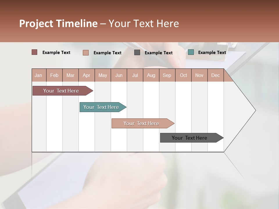 A Person Writing On A Piece Of Paper With A Pen PowerPoint Template