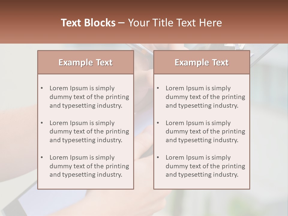 A Person Writing On A Piece Of Paper With A Pen PowerPoint Template