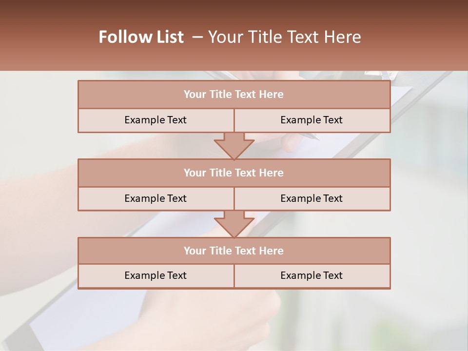 A Person Writing On A Piece Of Paper With A Pen PowerPoint Template
