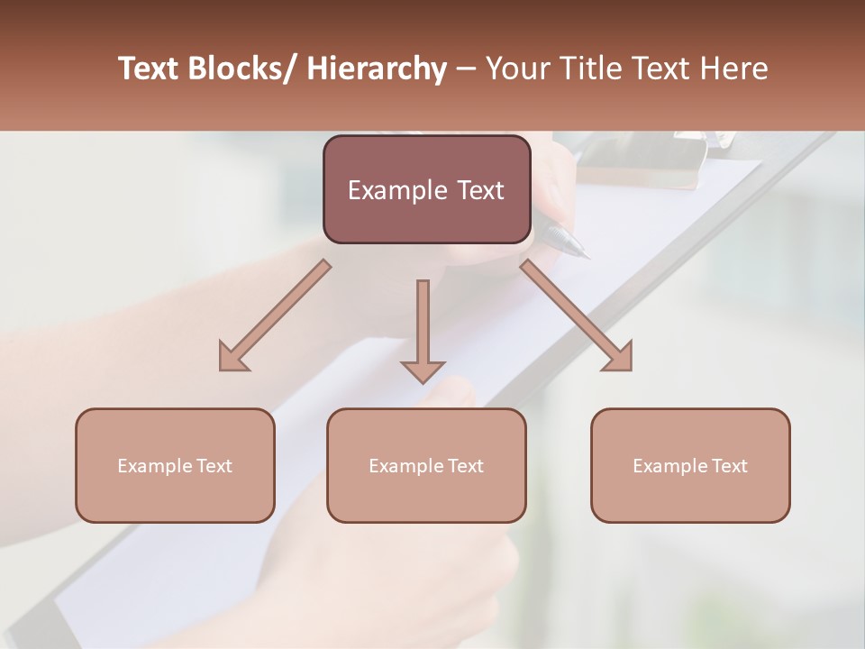 A Person Writing On A Piece Of Paper With A Pen PowerPoint Template