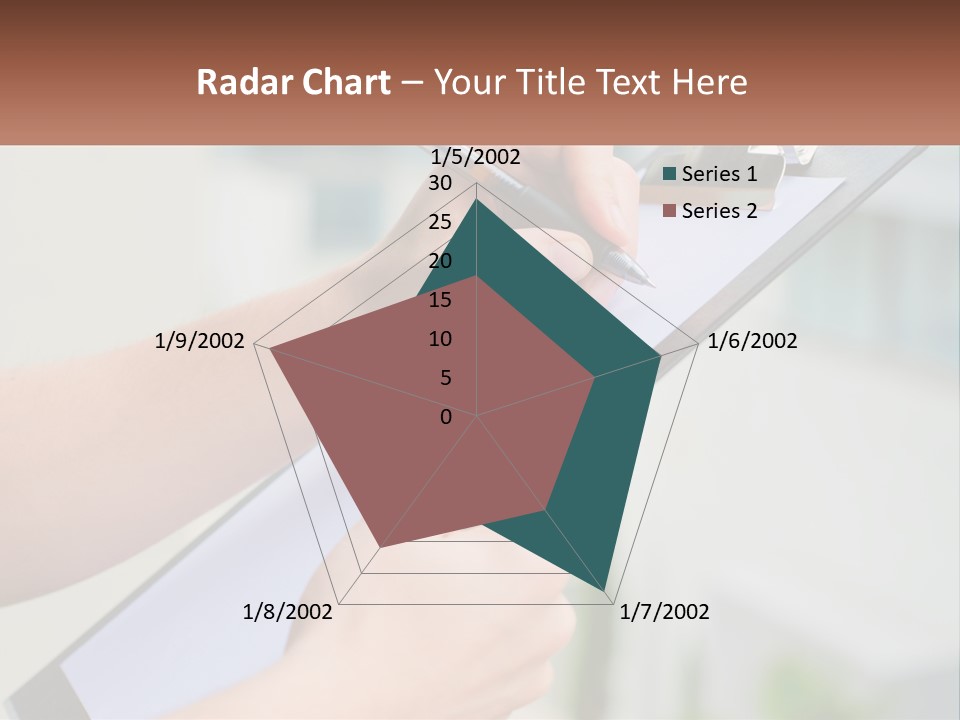A Person Writing On A Piece Of Paper With A Pen PowerPoint Template