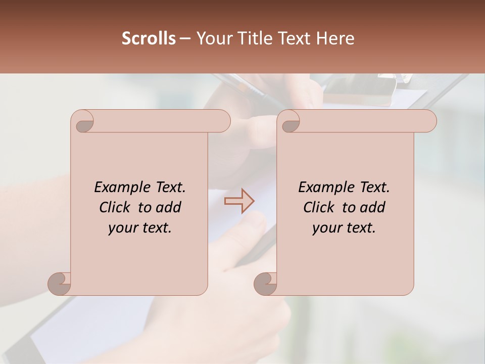 A Person Writing On A Piece Of Paper With A Pen PowerPoint Template