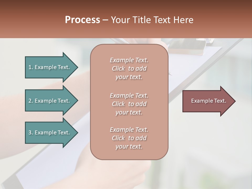 A Person Writing On A Piece Of Paper With A Pen PowerPoint Template