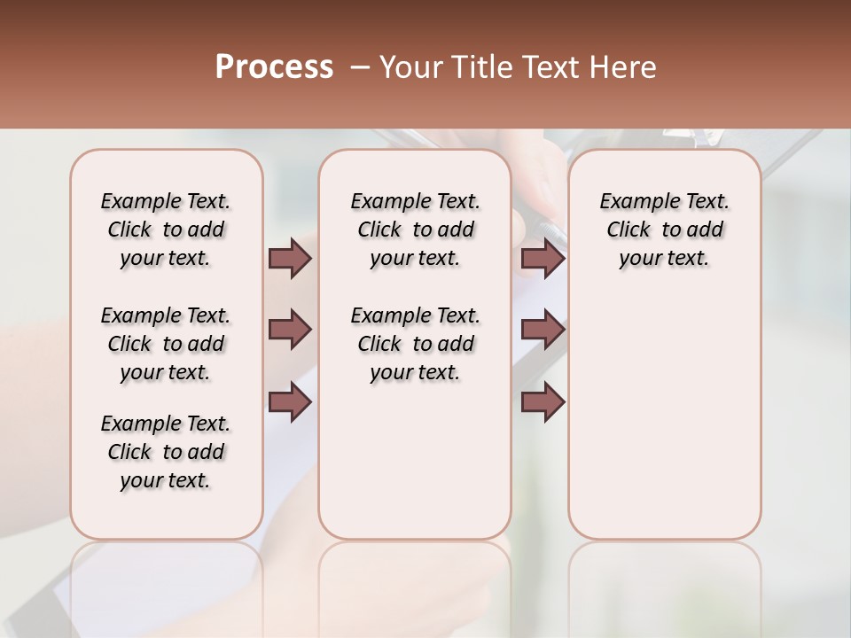 A Person Writing On A Piece Of Paper With A Pen PowerPoint Template