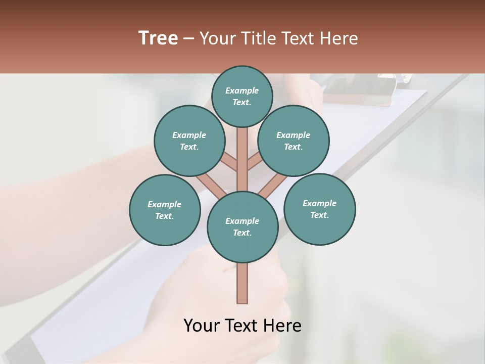 A Person Writing On A Piece Of Paper With A Pen PowerPoint Template