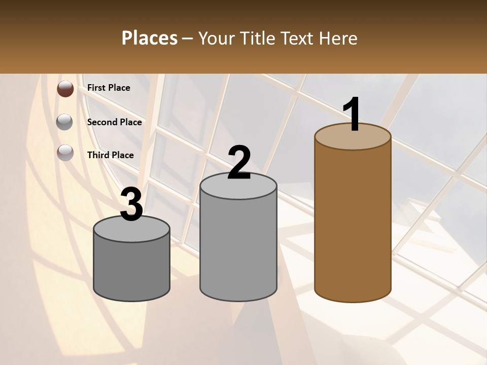 A Picture Of A Building With A Sky Background PowerPoint Template