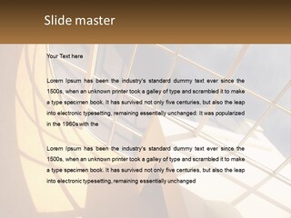 A Picture Of A Building With A Sky Background PowerPoint Template