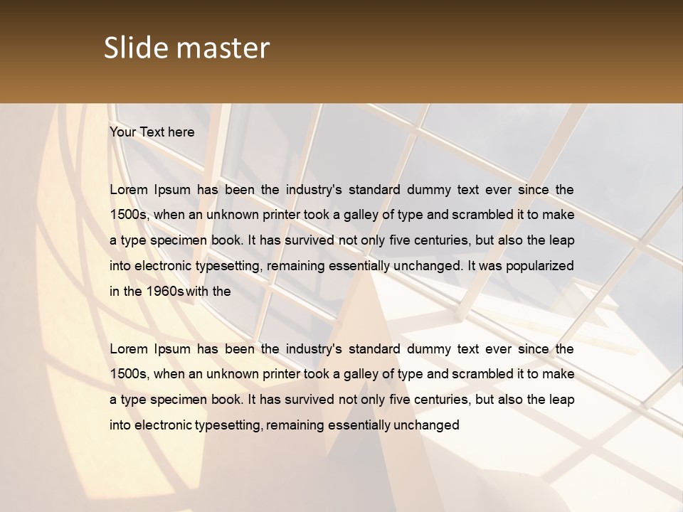 A Picture Of A Building With A Sky Background PowerPoint Template