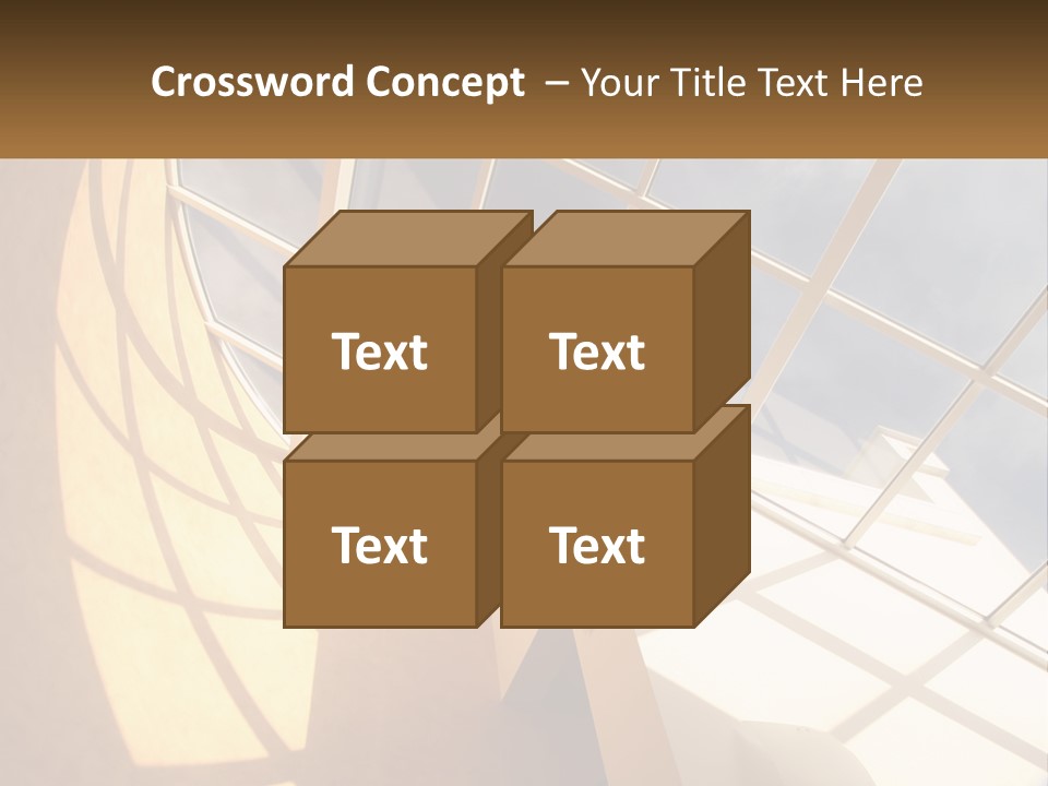 A Picture Of A Building With A Sky Background PowerPoint Template