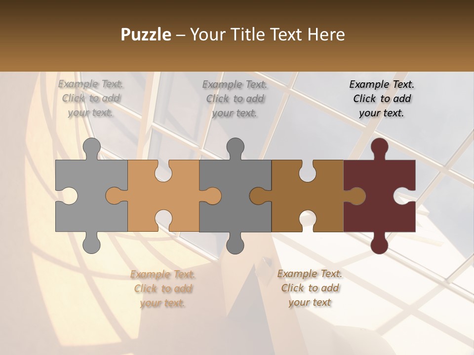 A Picture Of A Building With A Sky Background PowerPoint Template