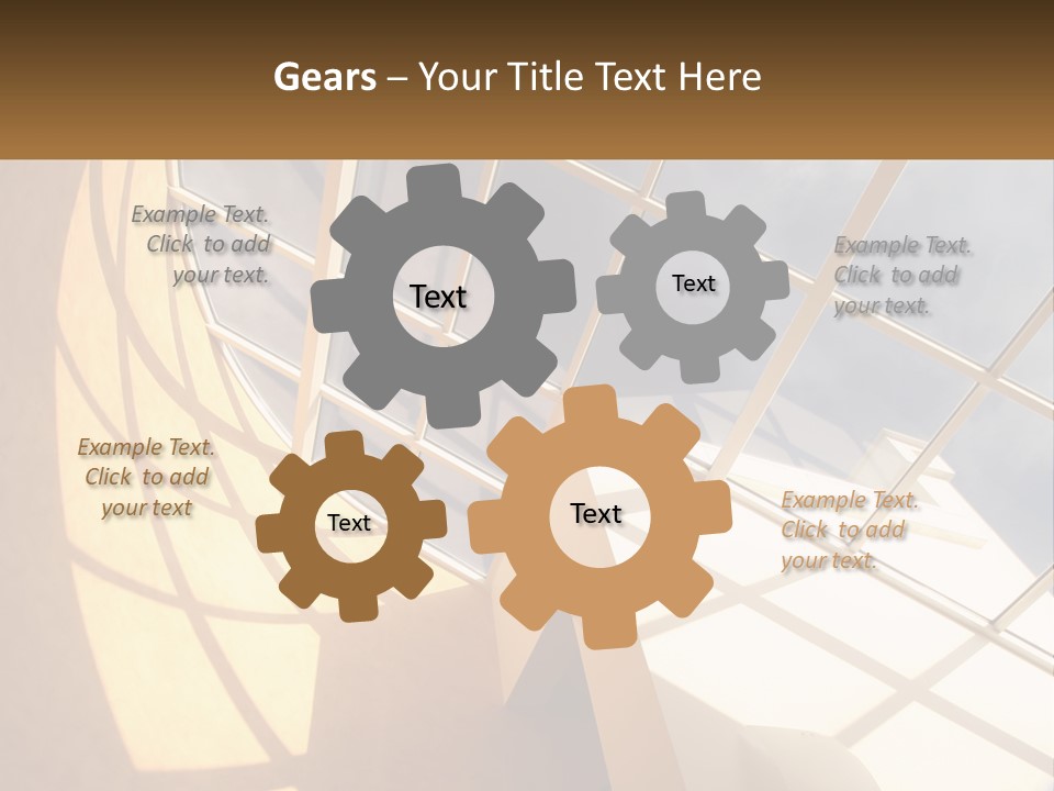 A Picture Of A Building With A Sky Background PowerPoint Template