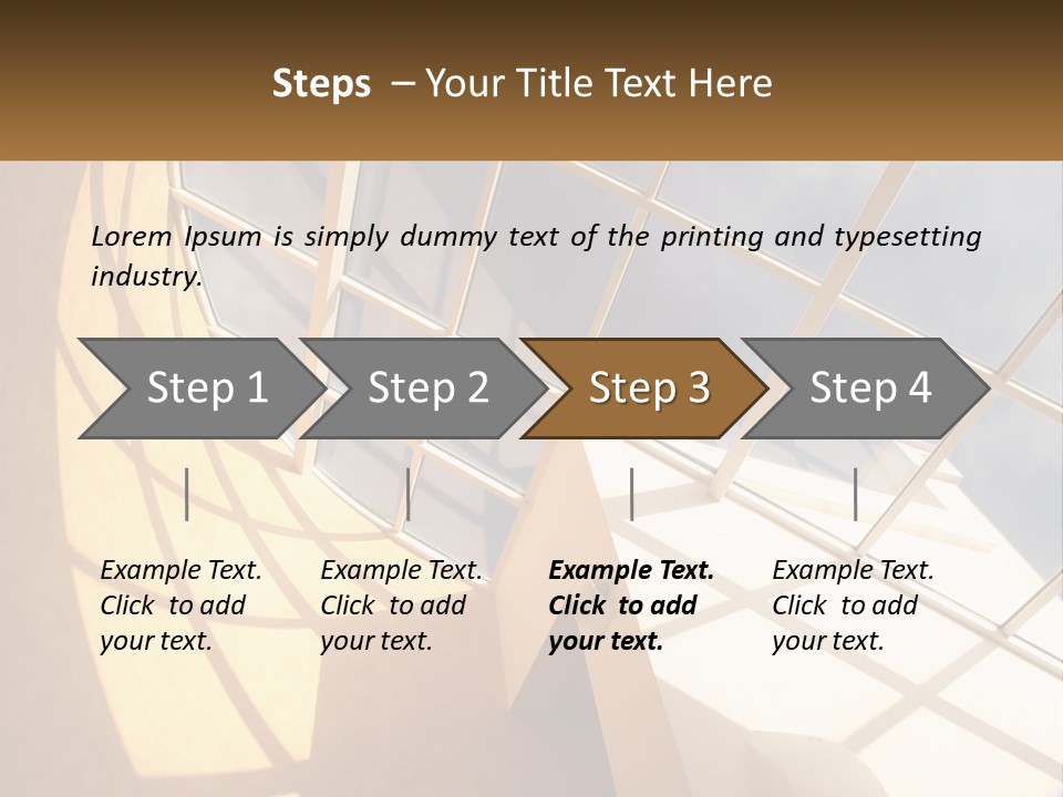 A Picture Of A Building With A Sky Background PowerPoint Template
