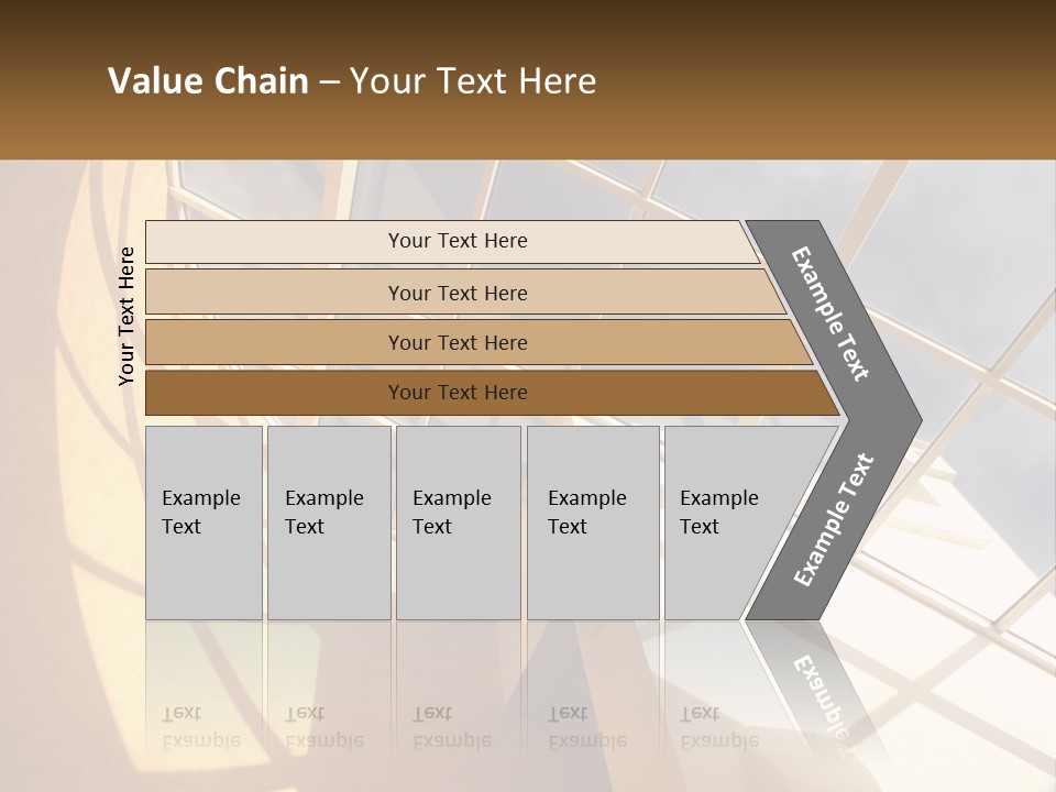 A Picture Of A Building With A Sky Background PowerPoint Template