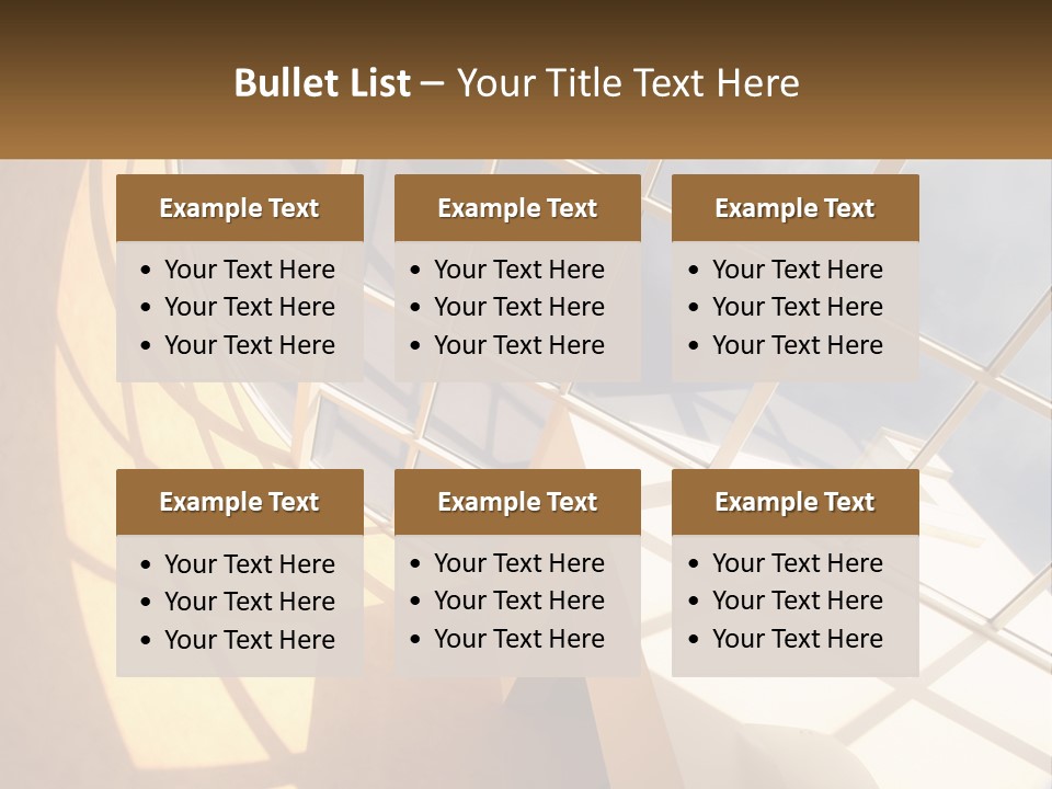 A Picture Of A Building With A Sky Background PowerPoint Template