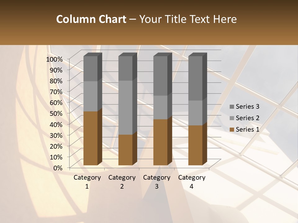 A Picture Of A Building With A Sky Background PowerPoint Template