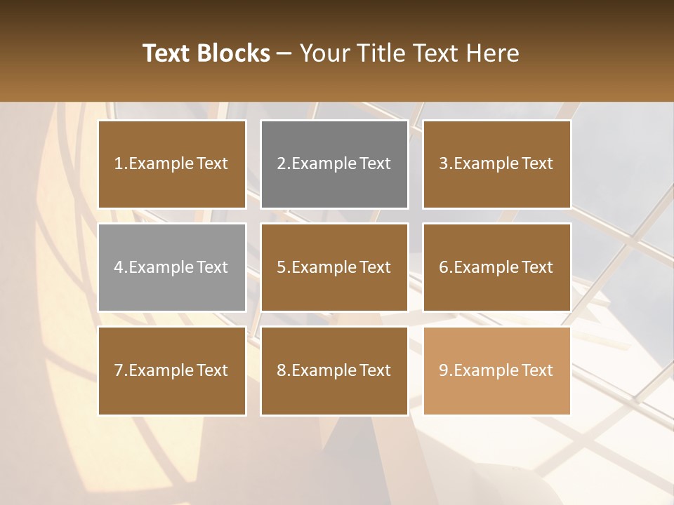 A Picture Of A Building With A Sky Background PowerPoint Template