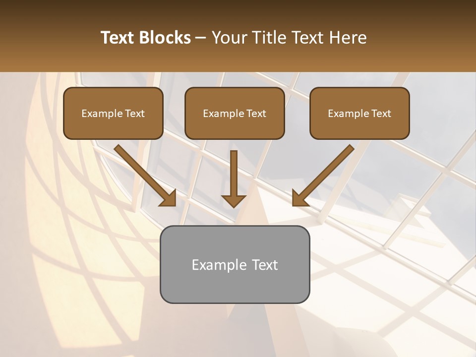 A Picture Of A Building With A Sky Background PowerPoint Template