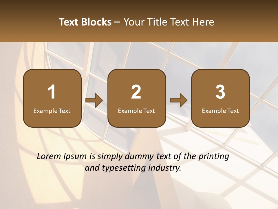 A Picture Of A Building With A Sky Background PowerPoint Template