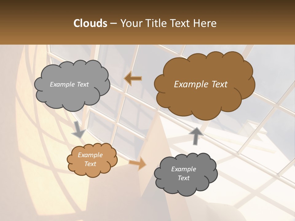A Picture Of A Building With A Sky Background PowerPoint Template