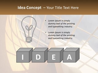 A Picture Of A Building With A Sky Background PowerPoint Template