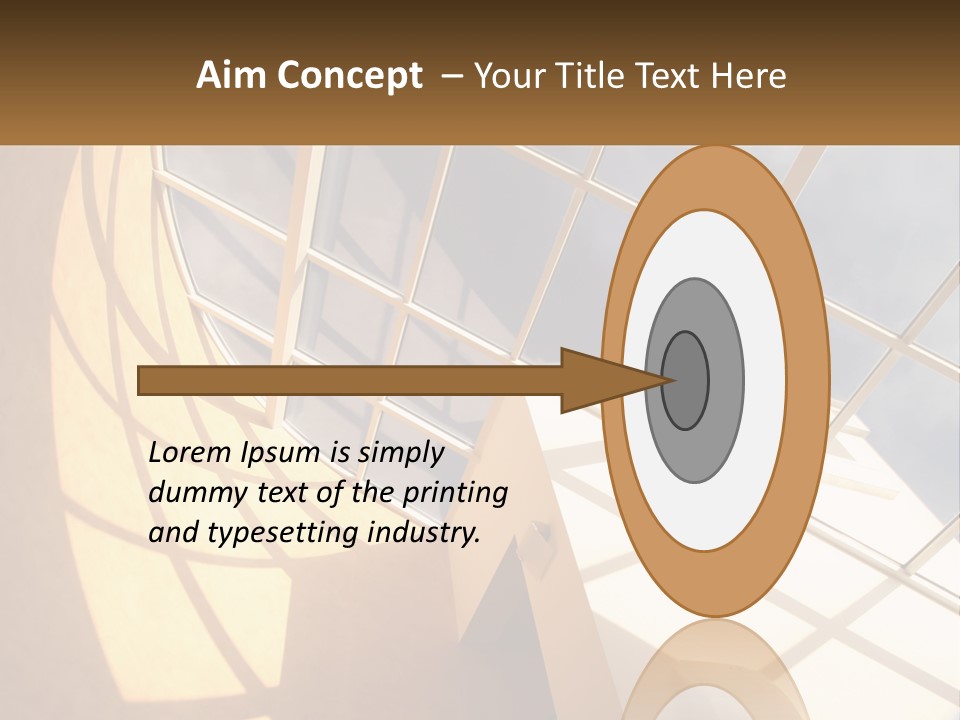 A Picture Of A Building With A Sky Background PowerPoint Template