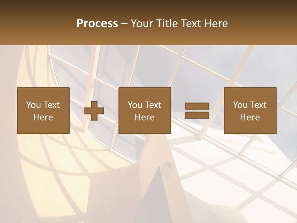 A Picture Of A Building With A Sky Background PowerPoint Template