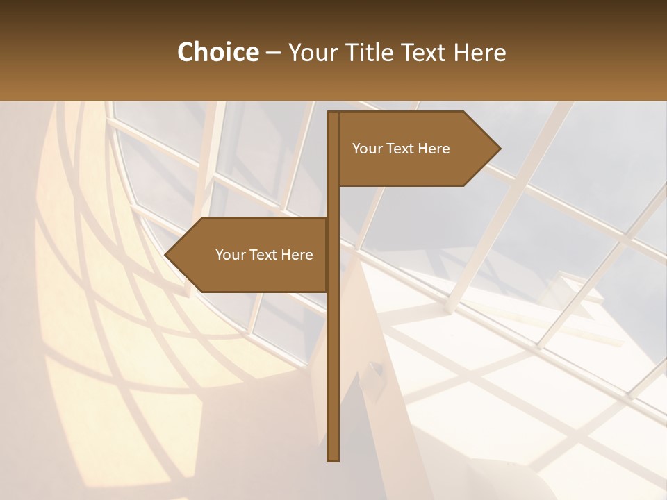 A Picture Of A Building With A Sky Background PowerPoint Template