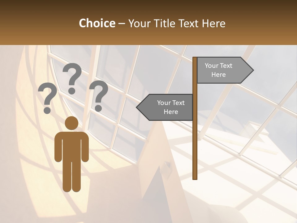 A Picture Of A Building With A Sky Background PowerPoint Template