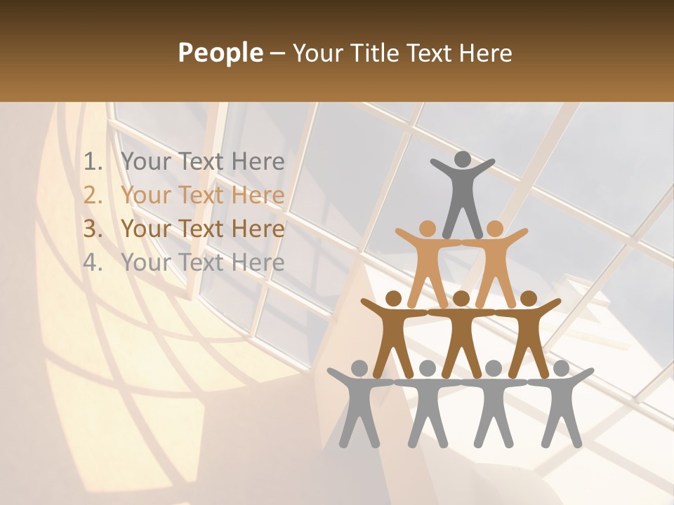 A Picture Of A Building With A Sky Background PowerPoint Template