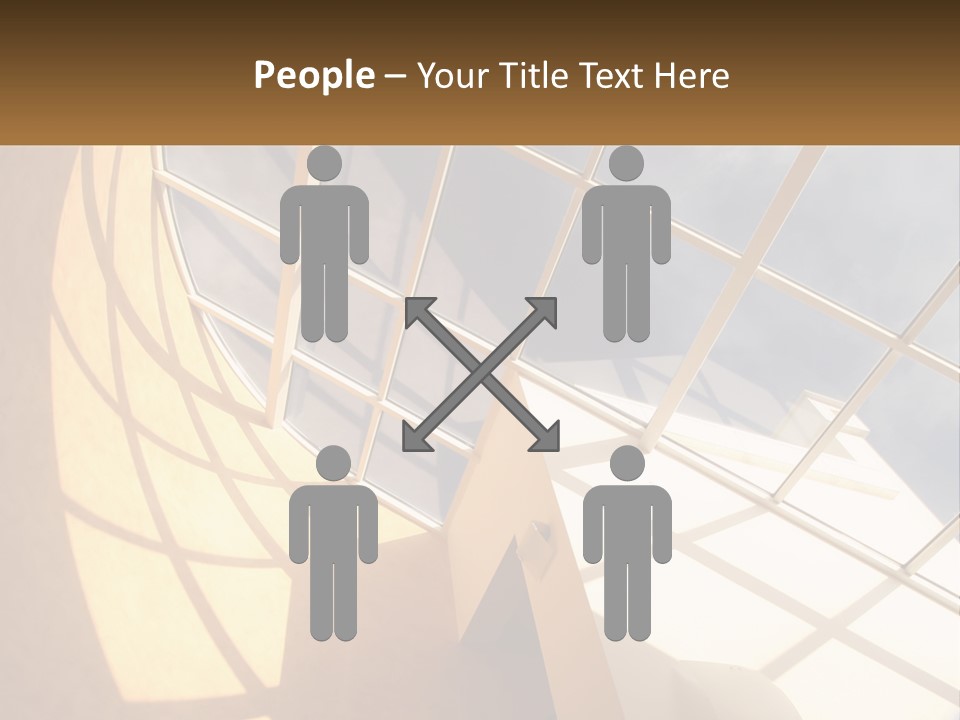 A Picture Of A Building With A Sky Background PowerPoint Template