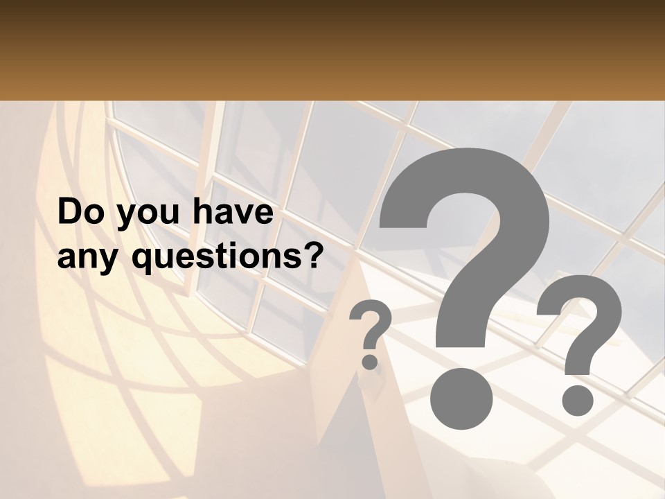 A Picture Of A Building With A Sky Background PowerPoint Template