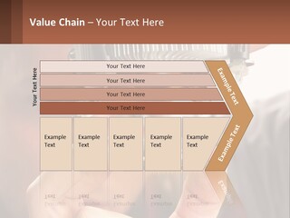 A Man Holding Up A Piece Of Metal In Front Of His Face PowerPoint Template