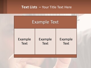 A Man Holding Up A Piece Of Metal In Front Of His Face PowerPoint Template