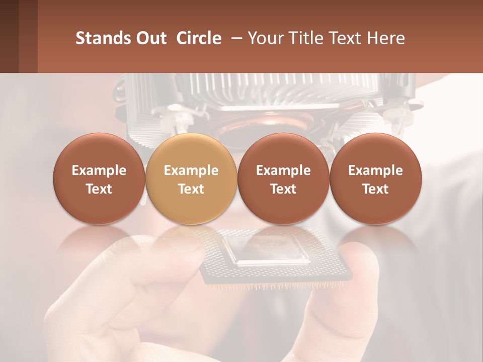 A Man Holding Up A Piece Of Metal In Front Of His Face PowerPoint Template