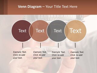 A Man Holding Up A Piece Of Metal In Front Of His Face PowerPoint Template