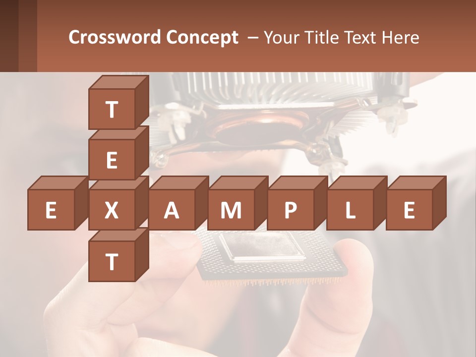 A Man Holding Up A Piece Of Metal In Front Of His Face PowerPoint Template